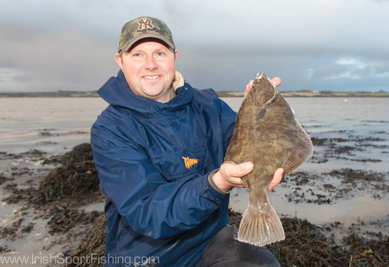 Martin Howlin with a fine flounder