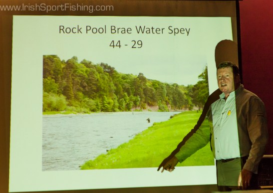 Ian Gordon gave a short talk on fishing some of Scotland finest rivers