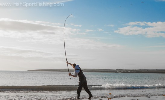 Colin Carey lets one fly at Ventry, Co. Kerry